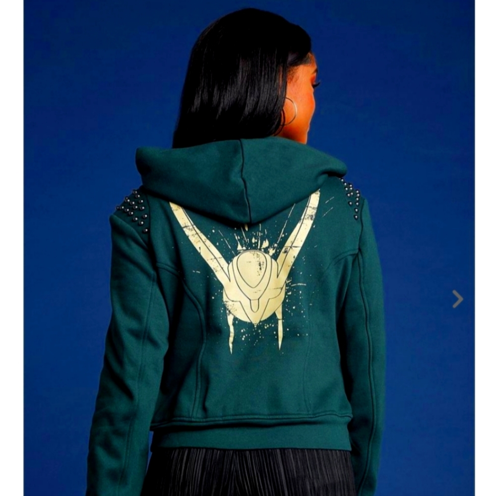 Her Universe Marvel Loki Moto Hoodie